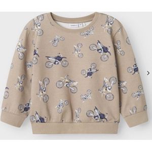 Name it - NMMRILLE 92 - Sweater - Sand - Pure Cashmere, Ronde Hals, Regular Fit, Wasbaar 40 Graden