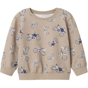 NAME IT - NMMTRILLE NREG SWEAT BRU - Jongens - Sweaters - Maat 98