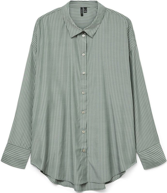 Blouse - VMNORA - Gestreept - Klassieke Blouse - Lange Mouw - Wijde Pasvorm