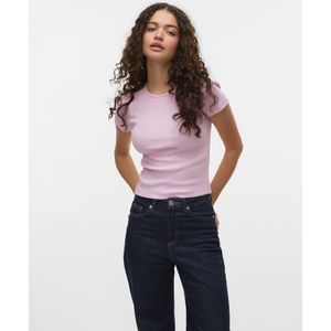 Basic Top - O-hals - Katoen - Korte Mouwen - Tight Fit