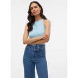 Top - O-hals - Mouwloos - Katoenen Jersey - Tight Fit