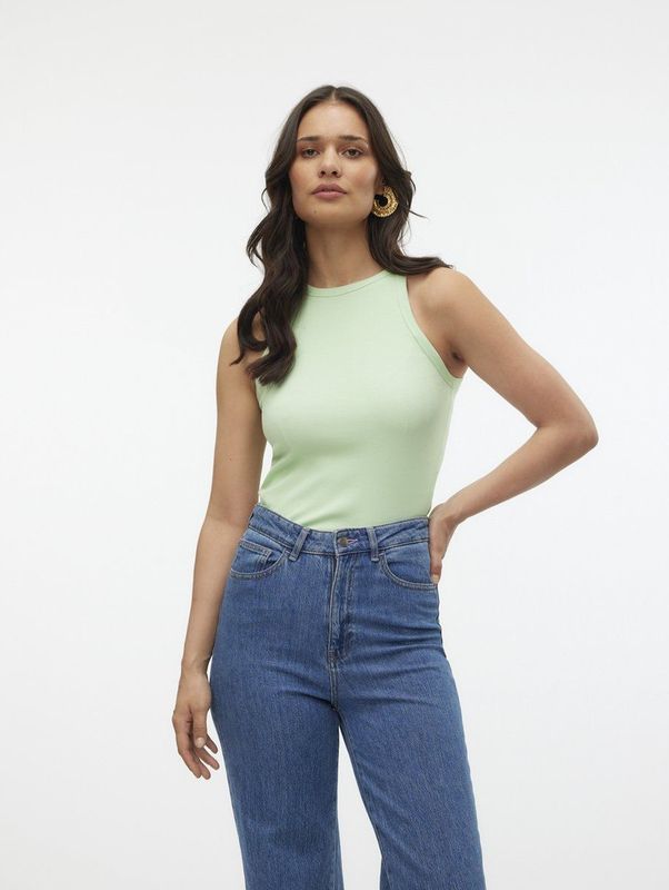 Vero Moda vmchloe short tank top ga jrs noos 10306896 pastel green