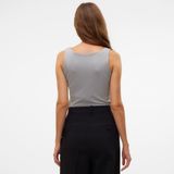 Top - Vierkante Hals - Korte Mouwen - Polyester Voering - Regular Fit