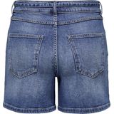 Only - Onlgianna Mw Belted Shorts - Medium Blue Denim - Dames
