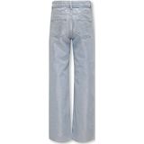 ONLY kids meisjes spijkerbroek CANAL Light Blue Denim COATED SILVER Wide Leg Fit