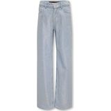 ONLY kids meisjes spijkerbroek CANAL Light Blue Denim COATED SILVER Wide Leg Fit