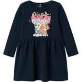 Paw Patrol - Jurk - Multicolor - Jersey - Lange Mouwen - Glitter Detail