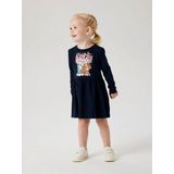 Paw Patrol - Jurk - Multicolor - Jersey - Lange Mouwen - Glitter Detail