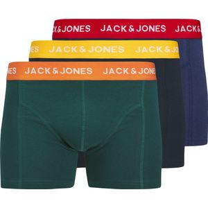 Jack & Jones - Boxershorts - Donkergroen - Donkerblauw - Zwart - 3-Pack - Katoen