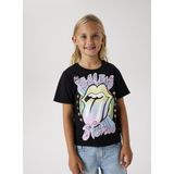 The Rolling Stones - Hot Lips - T-shirt - Zwart - Jersey - Korte Mouwen