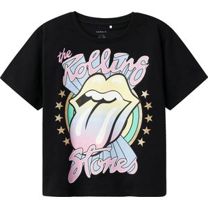 The Rolling Stones - Hot Lips - T-shirt - Zwart - Jersey - Korte Mouwen