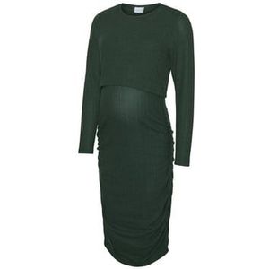 MAMALICIOUS - MLMAJA JUNE - Jurk - Spar - Gerecycled Materiaal, Borstvoedingsfunctie