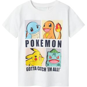 Pokémon - T-shirt - Rubberen Print - Ronde Hals - Korte Mouwen - Standaard Pasvorm