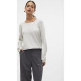 Vero Moda - Trui - Snow White/W. Silver - Knitwear - Regular Fit
