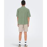 Onscaiden - Overhemd - Katoen - Resort Kraag - Korte Mouwen - Relaxed Fit