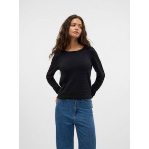 Vero Moda Rundhalspullover VMCARE SHINE LS O-NECK PULLOVER mit leichtem Glitzereffekt