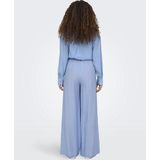Only - Onltania Life Hw Pull-up Pant - Broek - Serenity - Viscose/Nylon/Linnen