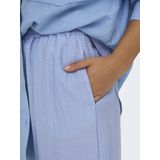 Only - Onltania Life Hw Pull-up Pant - Broek - Serenity - Viscose/Nylon/Linnen
