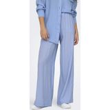 Only - Onltania Life Hw Pull-up Pant - Broek - Serenity - Viscose/Nylon/Linnen
