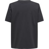 Only - ONLMONJA STUDS - T-shirt - Zwart - Regular Fit