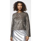 PIECES - PCKam - Blouse - Donkerbruin - Lange Mouw - Gerecycled Materiaal