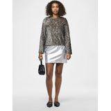 PIECES - PCKam - Blouse - Donkerbruin - Lange Mouw - Gerecycled Materiaal