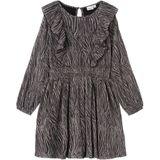 Jurk - Glitter - Lange Mouwen - O-hals - Loose Fit