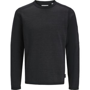 Jack & Jones Trui Jcomace Knit Crew Neck Smu 12270974 Black/melange Mannen