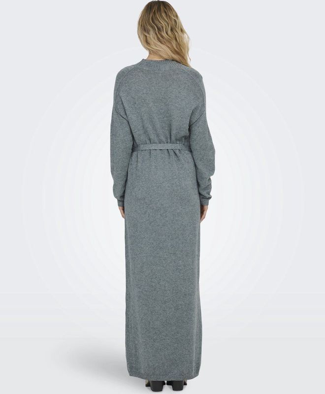 Onlleva - Lange Jurk - Gebreide Jurk - Hoge Hals - Lange Mouwen - Regular Fit