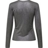 ONLMIRINDA L/S O-Neck TOP JRS, donkergrijs gemêleerd/detail: gun metallic, L