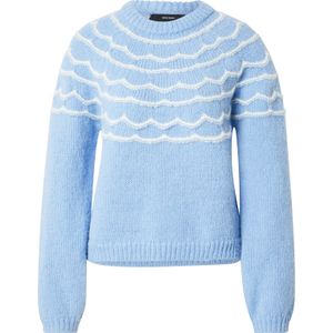 VERO MODA Trui 'VMCHARMAINE'  blauw / wit