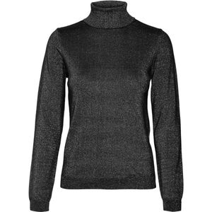 Vero Moda - Vmhappyglitter Ls Rollneck Pullover Boo - Dames - Gebreide Truien