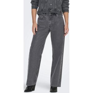 Only - Onlhudson Reg Wide Deco Red Dnm Cro - Dames - Jeans