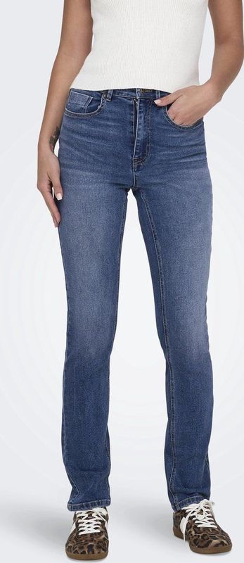 ONLY - Slim Jeans - Medium Blue - Denim - Hoge Taille