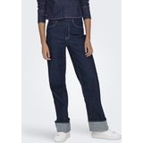 Only - Onlmercer Hw Wide Fold Up Red Dnm Rea - Dames - Jeans