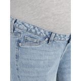 Zwangerschapsjeans - Wide Fit - Blauw - Katoen - Ondersteunende Buikband