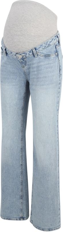 Zwangerschapsjeans - Wide Fit - Blauw - Katoen - Ondersteunende Buikband