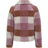 Only Jas Onlemily Check Teddy Jacket Otw 15334996 Moonbeam/mesa Rose Dames Maat - XS