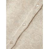 Gebreid Vest - Lange Mouwen - Zacht - O-hals - Geribbelde Manchetten