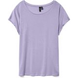 T-shirt - Effen - Jersey - Ronde Hals - Kwartmouw - Normale Pasvorm