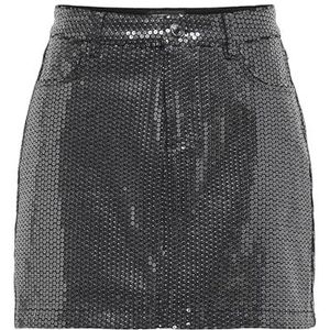 Rok - Blauw - Katoen - Knoop en Ritssluiting