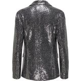 ONLY ONLPINKO-STEO LIFE / SEQUIN BLAZER TLR Dames Blazer - Magnet W. Dark Silver Sequins