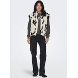 Only - Pop Teddy - Waistcoat - Wit - Polyester