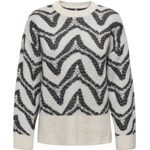 ONLY Trui 'ONLJANE'  zwart / wit
