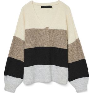 Vmdesma - Gebreide Pullover - V-Hals - Lange Mouwen - Ballonmouwen