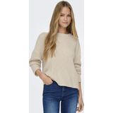 Only - Gebreide Trui - Birchkleur - 60% Katoen 40% Acryl