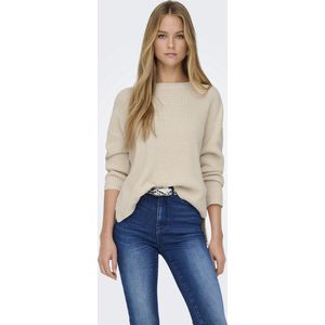 Only - Onlluna Ls O-neck - Trui - Birch - Dames