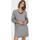ONLManifesta - Jurk - Mélange - Knitwear - V-hals - Lange Mouwen - Losse Pasvorm