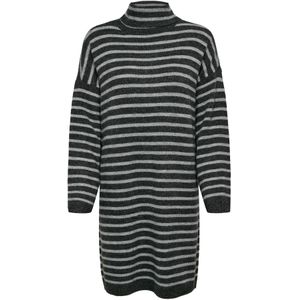 ONLY Gebreide jurk 'ONLTalio'  donkergrijs / grijs gemêleerd