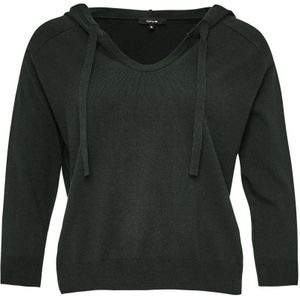 Only - Donkergroene Trui - Pullover - 50% Viscose, 27% Nylon, 23% Polyester